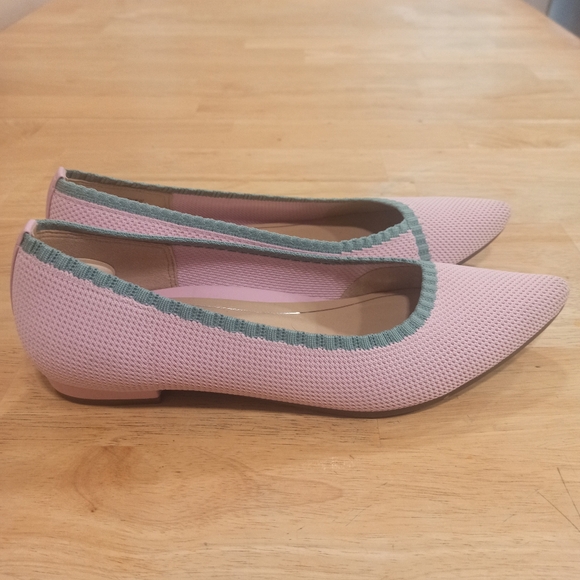 Vionic Dahlia Pointed Toe Ballet Flats Comfort Shoes cameo Pink Sz 9.5 New - Picture 4 of 14